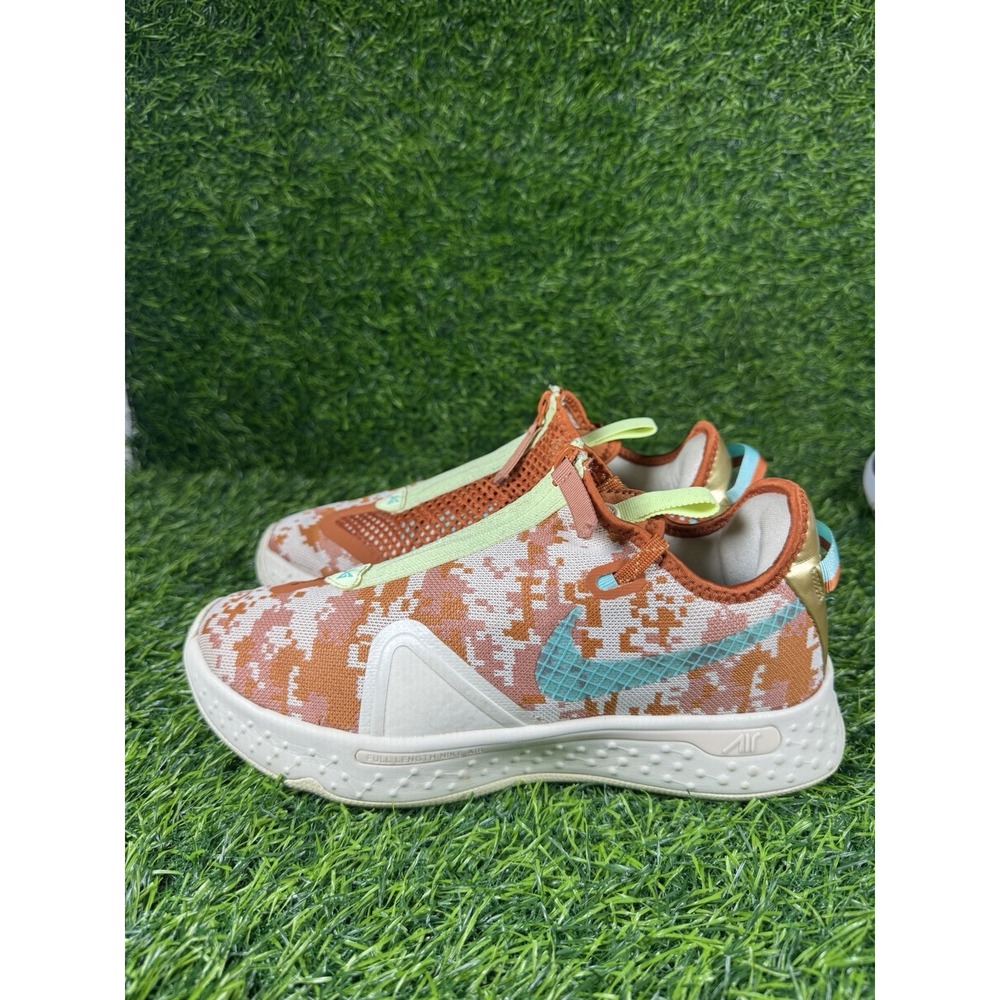 NIKE Digi-Camo 2K Gamer Sneaker Mens 8 Sand Orange Teal Zipper CZ6203-200